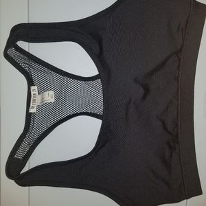Forever 21 Wireless Sports Bra, L, Black,Racerback